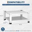 GarveeHome Laundry Pedestal,Heavy Duty Steel Washer and Dryer Stand,28" Wide,14" Height,Universal Washing Machine Raiser,Washing Machine Base Stand Dryer Base Platform,800Lbs Capacity