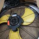 HiCFM 20" Remote Control Wall Mount Fan, 5100 CFM High Velocity 3-Speed Oscillating Wall Fans with Timer for Industrial, Commercial, Warehouse, Garage, Gazebo and Patios - UL Listed