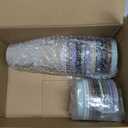 LemonRoad 36 Pcs Teacher Appreciation Gifts Bulk 16 oz Plastic Coffee Cup with Lid and Straw Notebooks and Pens Bulk Thank You Gift Set for Mentor Counselor (Teacher Wish,Morandi)