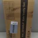 Garvee Kids Vanity with Lighted Mirror, Little Girl Vanity and Stool, Toddler Makeup Table Set and Makeup Playset for 3-8 Girls, Pink