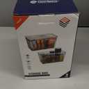 CLEARSPACE Plastic Pantry Organization and Storage Bins with Lids - Perfect Kitchen Organization or Kitchen Storage - Fridge Organizer, Refrigerator Organizer Bins, Cabinet Organizers (2 Pack)