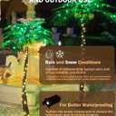 TYBEEU 5ft Lighted Palm Tree with 136 LED Lights & Glowing Coconuts, Dimmable, Decorative Artificial Tree for Indoor & Outdoor Use, Perfect for Home, Garden, Patio, Summer, Tropical Party & Holiday