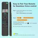 for Sony TV Remote, for All 2019-2025 Sony Replacement Remote Control for Bravia Smart TV with Voice Control.for Bravia XR/XBR/KD/K Series Google/Android TVsVoice Function Pairing Required