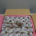 Lallisa 30 Pcs 4 Inches Small Glass Bud Vases Bulk Mini Flower Vases for Centerpieces Decorative Glass Bottles Vintage Rustic Decoration for Wedding Dining Table Home Decor (Transparent)