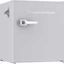 Frigidaire EFR176 Retro Compact Fridge with Chiller Mini Refrigerator with Built-in Bottle Opener for Office, Bedroom, Dorm Room or Cabin, 1.6 cu ft 16" D x 18" W x 18.5" H, Moonlight