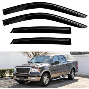 4PC Rain Guards for 2015-2025 Ford Edge Window Visors Deflectors Sun Shades Vent Tape On Out Channel
