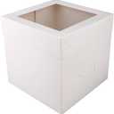 Cakebon Cake Boxes - 8x8x8 inch 12-pack - Box With Window for Birthdays, Weddings and Parties