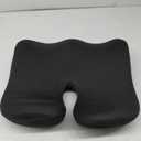 Benazcap Seat Cushion Office Chair Cushions Butt Pillow for Car Long Sitting, Memory Foam Chair Pad for Back, Coccyx, Tailbone Pain Relief for Gaming Chair and Car Seat (Large, Black)