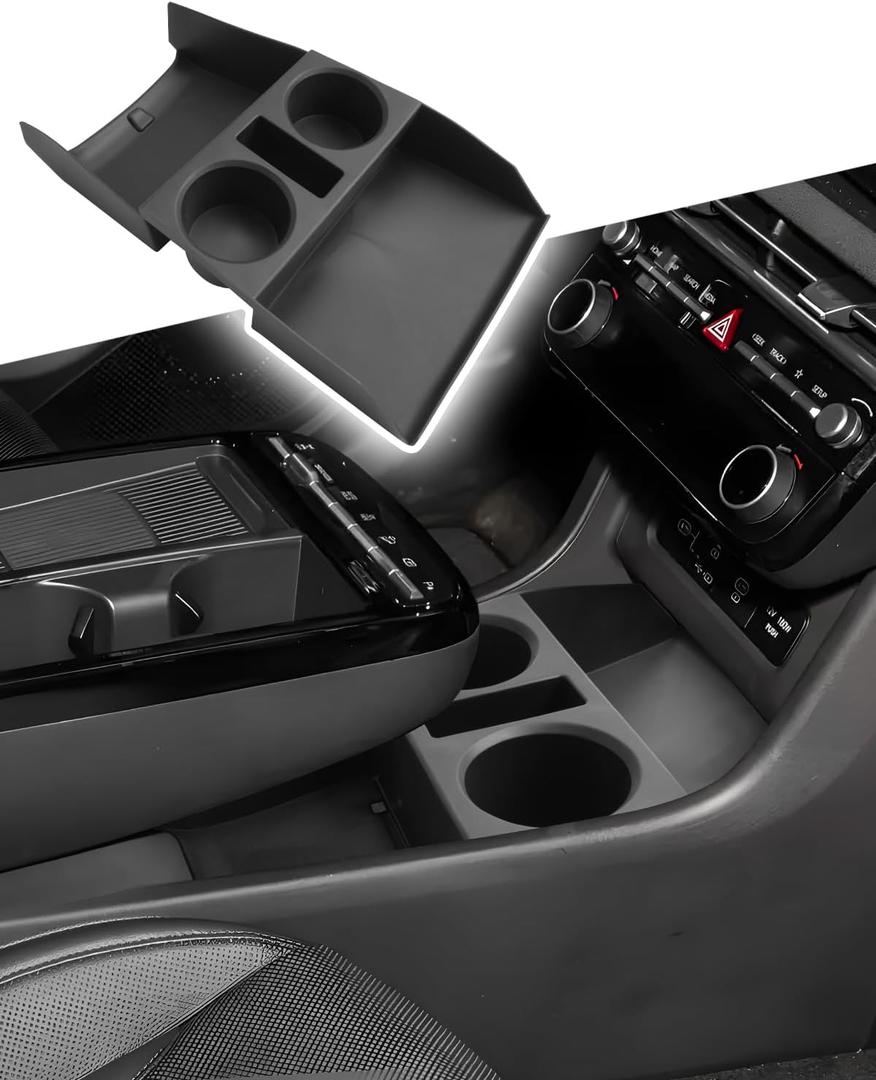 CDEFG Under Center Console Cup Holder Storage Box for 2025 Hyundai Tucson NX4 2025+ Accessories, Tucson Center Console Organizer Tray Only for Electronic Gear (Not for Manual/ Automatic Gearbox)