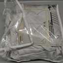 Linen Curtains 90 Inches Long 2 Panels Set, Light Filtering Luxury Curtains for Living Room/Sunroom Pinch Pleated Viral Heavy Duty Drapes Beige White Sheer Back Tab (W40 xL90) (40"W x 90"L (Pack of 2), Beige White)