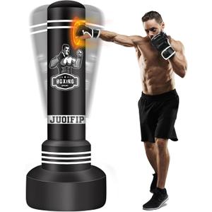 Standing Punching Bag for Adults, 70" Heavy Bag Boxing Bag Inflatable Kickboxing Bag for Men Women Teens, Kicking Bag Boxing Equipment for Training MMA Muaythai Fitness Karate