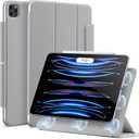 ESR for iPad Pro 11 Inch Case, iPad 11 Pro Case (2022/2021/2020, 4th/3rd/2nd Generation), Convenient Magnetic Attachment, 2-Way Stand, Full Pencil 2 Support, Rebound Magnetic, Grey (Gray)