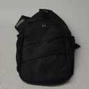 Crossbody Bags for Women Men Trendy Sling Bag Bakpack Casual Chest Bag with Convertible Shoulder Strap (Large, Black)