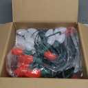 Brightown C9 Christmas String Lights, Red and Pure White Commercia Outdoor Christmas Lights with 150 Strawberry C9 LED Bulbs, Waterproof Extendable UL Certified for Party Holiday Indoor Xmas Decor