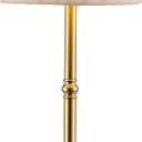 KDG Portables Cordless Table Lamp, Fabric Shade Desk Lamp, 4000mAh Rechargeable Battery Powered Lighting, Dimmable Light for Dining Room, Bedroom, Bedside, Bar, Night Light, Camping, Balcony (Bronze) (Bronze + Beige Lampshde)