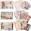 Containlol 600 Pcs Vintage Scrapbook Stickers for Junk Journal Antique Scrapbooking Supplies Aesthetic Decorative Washi Paper Stickers Kit for Bullet Journaling DIY Planner Cottagecore Collage Album