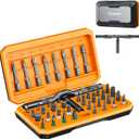 Saker 42 in 1 Magnetic Screwdriver Set, Multi Bit Screwdriver Set with T Handle & Storage Case for Furniture, Computer, Bicycle, Electronic Repair and DIY Father's Day Gifts Orange