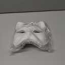 Cabilock 6Pcs Blank Cat Masks 7.08X6.69 Inches Paper Animal Masks for Painting Diy Crafts Halloween Party Cosplay Half Face Mask with Straps