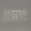 UNA GELLA Almond Gel Nail Tips, 504PCS Pre Etched Clear Fake Nails Tips Medium Almond Shape - 12 Sizes Full Cover Soft Acrylic Press On Nail Extensions No C Curve Gift for Diy at Home