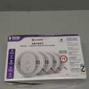 Kidde Hardwired Smoke & Carbon Monoxide Detector, 10-Year Battery Backup, Voice Alerts, Interconnectable LED Warning Light Indicators, 4 Pack