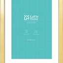 LaVie Home 16x24 Picture Frame Gold Poster Frame,Display Pictures 12x18 with Mat or 16x24 Without Mat, Stable and Sturdy Frame and Polished Plexiglass, Horizontal and Vertical Format of The Walls