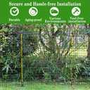 46 Inches Fiberglass Step in Electric Fence Posts, Temporary Fence Stakes for Cows, Sheep and Animals Fence, Snow Fence, Garden Protection, Portable Fence Ideal for Electric Fencing-20 Posts