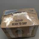 HIGOGOGO Pouf Ottoman Stuffed Round Modern Foam Filled Foot Rest Poufs for Living Room Chair Decorative 20 X 15 Inches Boho Relax Stool for Wedding Christmas Party, Beige