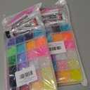 2 x kissxiaoya Multicolor 4mm AB Rhinestone Kit with 15000pcs, 3pcs B7000 Jewelry Glue