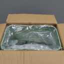 TIPGO Small Metal Can, 2.1 Gallon Slim Can for Bathroom, Wastebasket Garbage Bin for Bedroom, Office, Kitchen, Under Sink (Green)