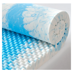 SINWEEK 2 Inch Egg Crate Memory Foam Mattress Topper Twin Size, Soft Mattress Pad for Back Pain Relief, Bed Topper, CertiPUR-US Certified, Blue