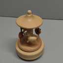 Bucherry Carousel Music Box Wooden Merry Go Round Carousel Musical Box Beautiful Horse Wind up Music Crafts for Christmas Birthdays Anniversaries Valentine's Day Party Decor Gift