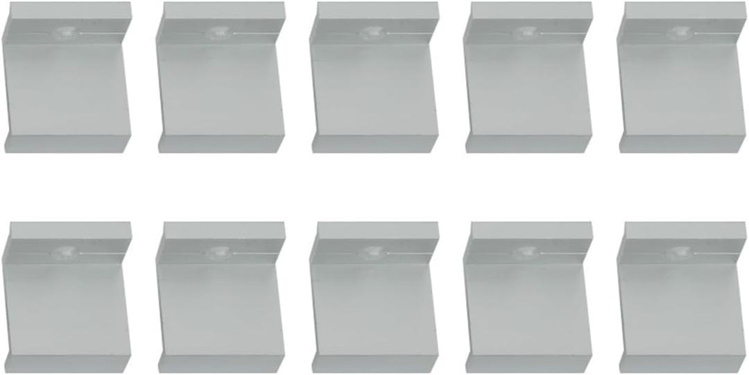 10 Pcs Adjustable Solar Panel Mount End Clamp, Solar Panel Attachment Mounting Bracket Roof Mount End Clips, Solar End Clamp Solar Panel Mounting Z Bracket Clamps(35mm)