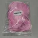 ANOGOL Hair Cap + (Sunglasses) Light Pink Bob Wig with Bangs Womens Pink Party Wigs with Star Shape Sunglasses Short Neon Wig for Daily Party Outfit Fun wigs for Halloween Costume Night Club Hair