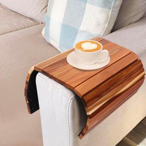 2 PCS Large Sofa Armrest Tray - 17 x 12 Inch Multifunctional Foldable Couch Arm Tray, Couch Armrest Tray for Drink, Snack, Cup, Flexible Sofa Arm Tray for Home & Living Room Needs
