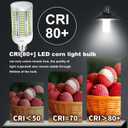 HJFF Led Light Bulb 500W Equivalent 7500 Lumen 5000K Waterproof E26/E27 Medium Base 60W led Bulb for Outdoor Indoor Lamp Area Garage Warehouse Workshop Street Backyard