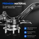 Front Left Steering Knuckle & Wheel Bearing Hub Assembly Compatible with Honda Accord 2008-2012, for Acura TSX 2009-2014, Replace for 698-447 698447 LK051, Driver Side