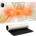 iCasso Heated Mouse Pad Hand Warmer, Heated Desk Pad, 35.4" x 15.7" Warm Desk Protector Mat with 4 Heating Levels for Computer Keyboard, XXL Large Mousepad for Home Office Work (Morandi)