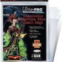 Comic Bags - Magazine Size - Resealable (100 pk)