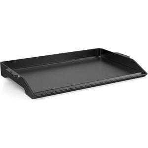 Cast Iron Griddle for Stove Top Griddle for Gas Grill Universal Flat Top for Grill Plate with Extra High Sidewalls for All Gas Grills and 4 Burner Range Oven, 23" x 16" Matte Porcelain Enamel