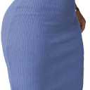 Nimsruc Women Summer Sexy Bodycon Maxi Dress Casual Long Dresses (Blue, XL)