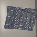 BlissBlush Decorative Lumbar Pillow Covers 12x20 Set of 2, Boho Blue Chenille Accent Rectangular Throw Pillow Covers for Couch Sofa Living Room Home Décor, Cover Only