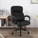 BestMassage Big and Tall Office Chair 500lbs Cheap Desk High Back PU Executive Ergonomic Computer Chair with Lumbar Support Headrest Swivel for Women Men Adults,Black