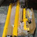 2 Ton Folding Engine Crane with Lever, 4400 Lbs Hydraulic Cherry Picker, Engine Hoist with 6 Casters and Telescopic Boom for Garage, Workshop and Warehouse Lifting, Heavy-Duty, Black