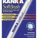 Kank-A Soft Brush Tooth Mouth Pain Gel Maximum Strength, White, 0.21 Oz, Pack of 3