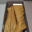 Franco Sarto Womens Lyla Pointed Toe Knee High Boots Camel Brown Wide Calf Leather 9 M