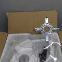 ZMISHIBO Ceiling Fans with Lights and Remote, 19.7'' Low Profile Ceiling Fan, 3000-6000K Dimmable Modern Flush Mount LED Fan Light, 6 Wind Speeds, White Fandelier Ceiling Fans for Bedroom