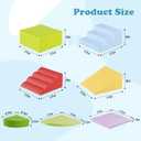 7-Piece Foam Climbing Blocks for Toddlers & Babies 1-5: Ultimate Indoor Play Toy Set with Soft PU Leather, Safe Crawling, Walking & Sensory Motor Skills Activity Blocks, Large