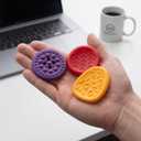 108pcs Color Random Fidget Toys Sensory Stone for KidsTextured Soft Worry Stone for Autism Kids Calming - Fidget Stress Toys for Students Anxiety Relief - Small Prizes Fidget Toys