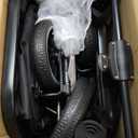 Baby Stroller, 2-in-1 Reversible Toddler Seat with Lie-Flat Mode, Foldable Infant Stroller with Canopy, One Button Brake, Adjustable Handle, Newborn Pushchair (Black B)