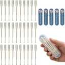 30PCS Manual Nose Hair Trimmer with Ear Picker for Women Men, Upgrade Double-Sided Nasal Hair Cutter 360 Rotating Nose Hair Razor Scissors Nostril Hair Remover Tools with Storage Box Grooming Kit